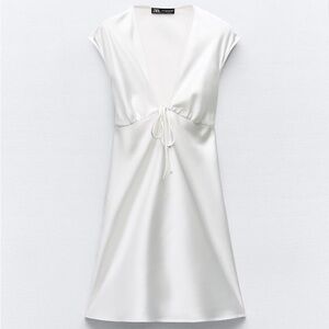 Zara Satin Effect Mini Dress